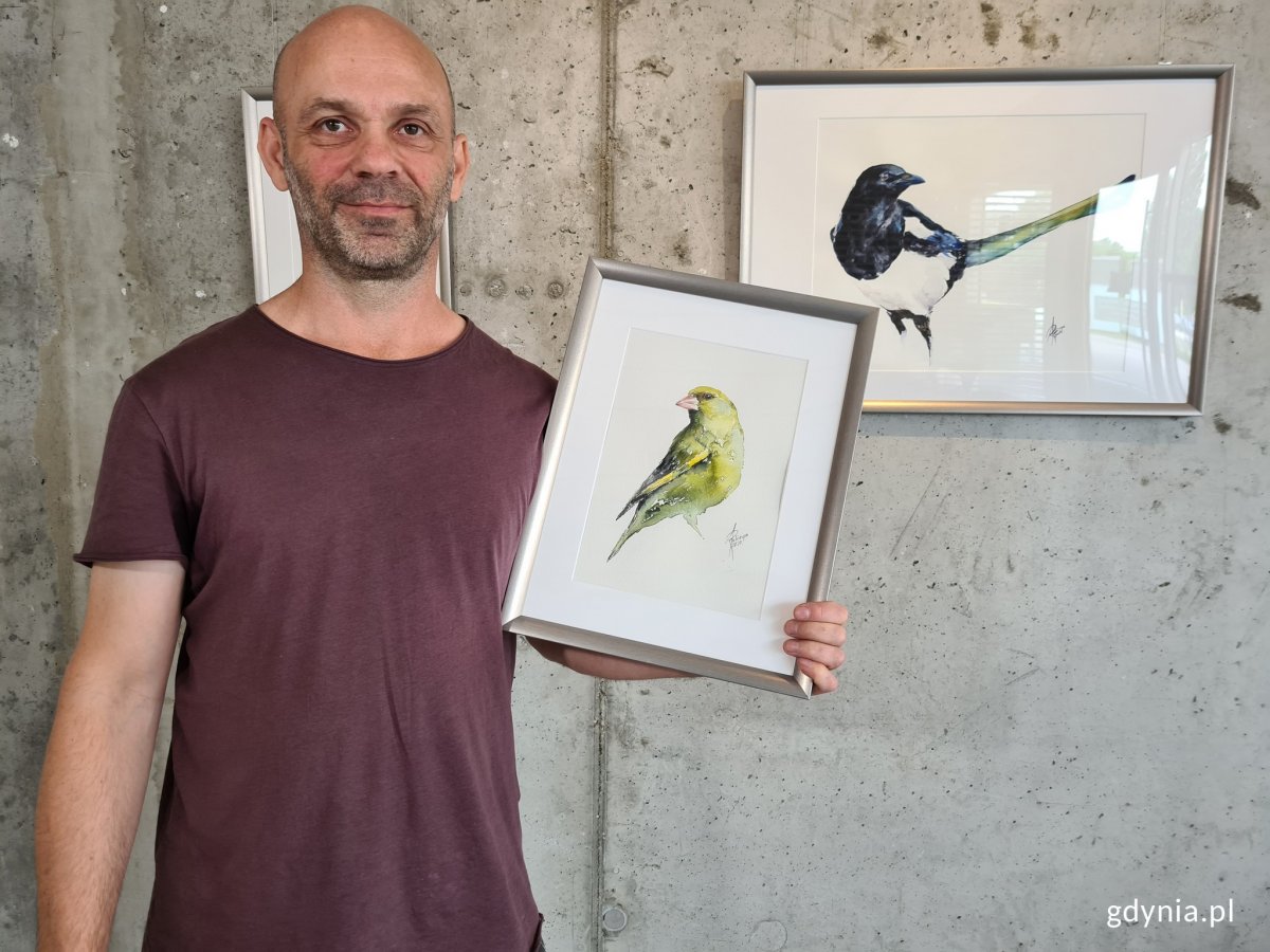 Na wystawie „Ptaki w mieście” swoje prace zaprezentuje Andrzej Rabiega // fot. Sławomir Okoń