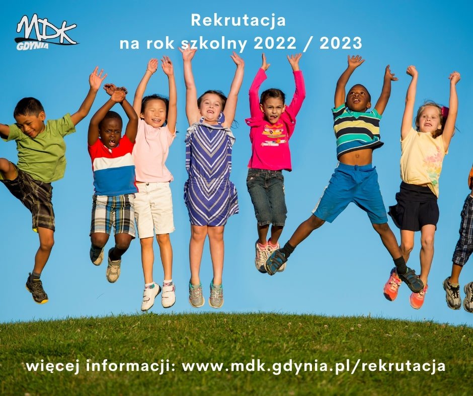 Trwa rekrutacja na rok szkolny 2002/2023 w Młodzieżowym Domu Kultury w Gdyni. Więcej informacji: www.mdk.gdynia.pl/rekrutacja // mat. prasowe