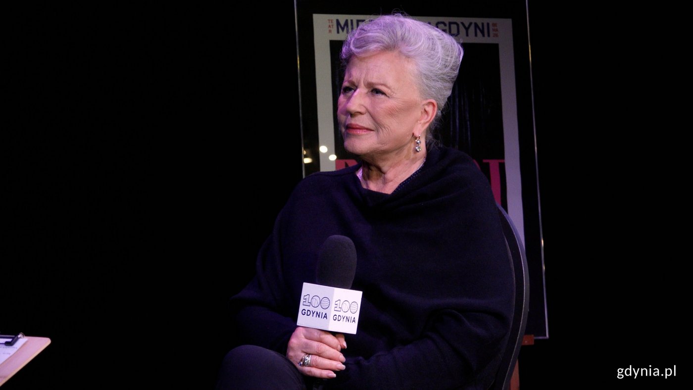 Krystyna Janda podczas wywiadu w Teatrze Miejskim (fot. Dominika Nycz)