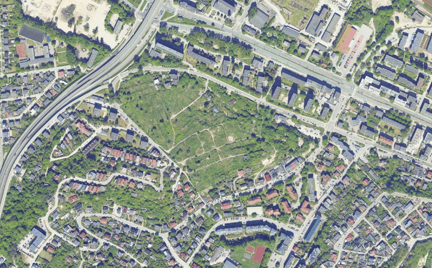 Leszczynki z lotu ptaka (fot. portal mapowy miasta Gdyni) 