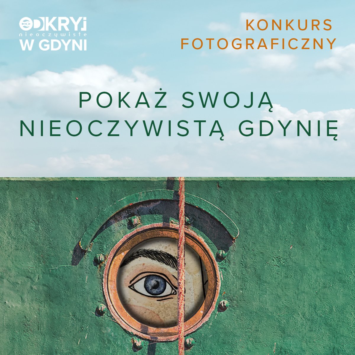 Plakat konkursu „Pokaż swoją nieoczywistą Gdynię” (fot. materiały prasowe)
