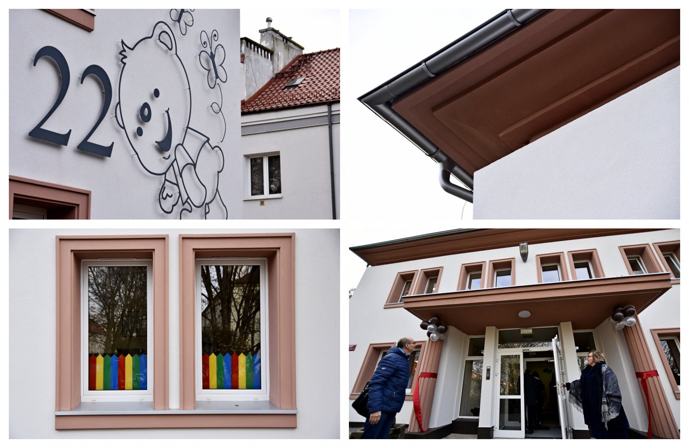 Przy remoncie elewacji przedszkola zadbano o architektoniczne detale, fot. Kamil Złoch