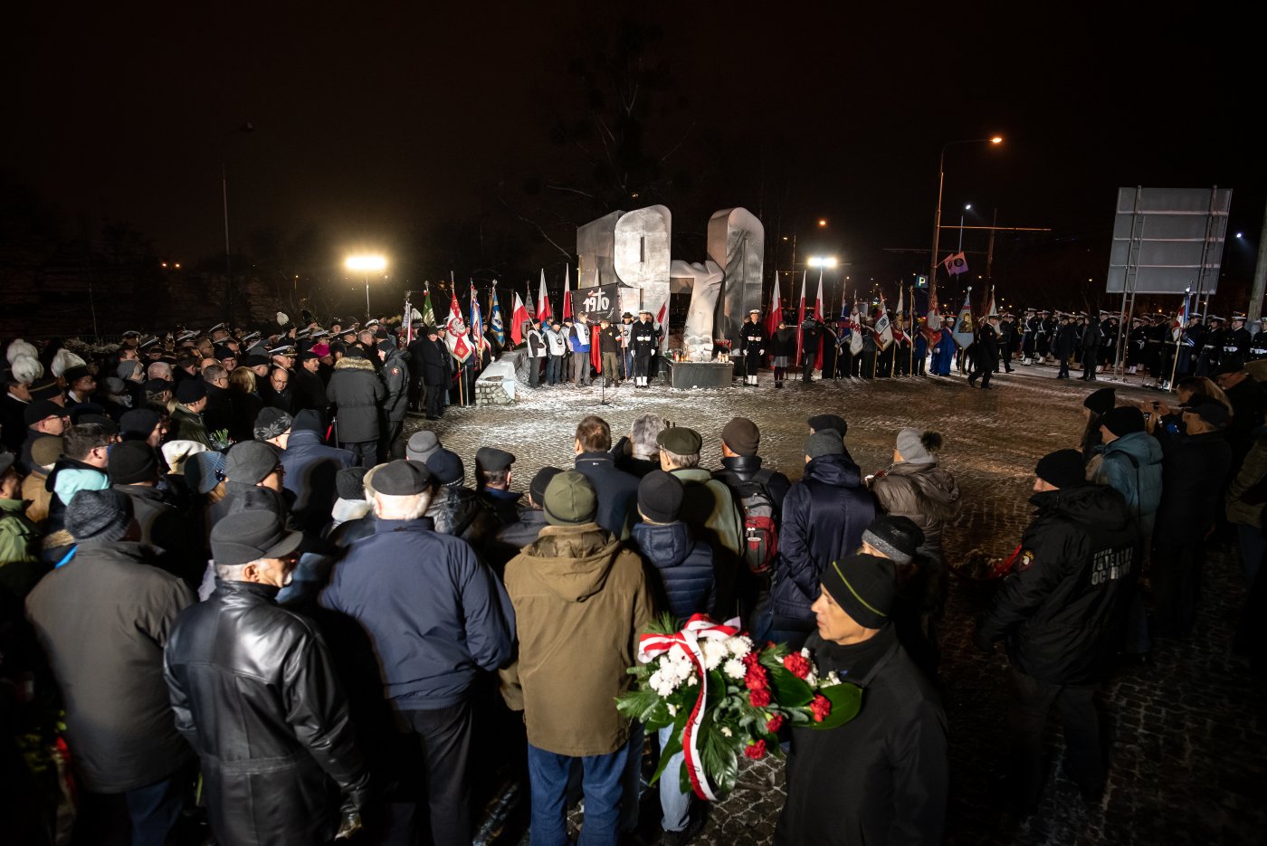 Co roku, 17 grudnia organizowane są uroczystości ku pamięci ofiar Grudnia '70, fot. Dawid Linkowski