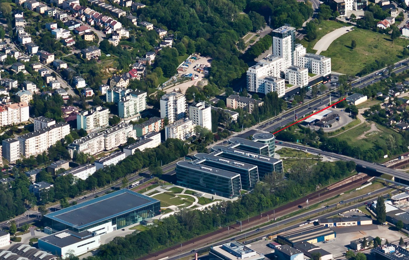 Planowany przebieg drogi rowerowej wzdłuż al. Zwycięstwa, mat. UM Gdynia