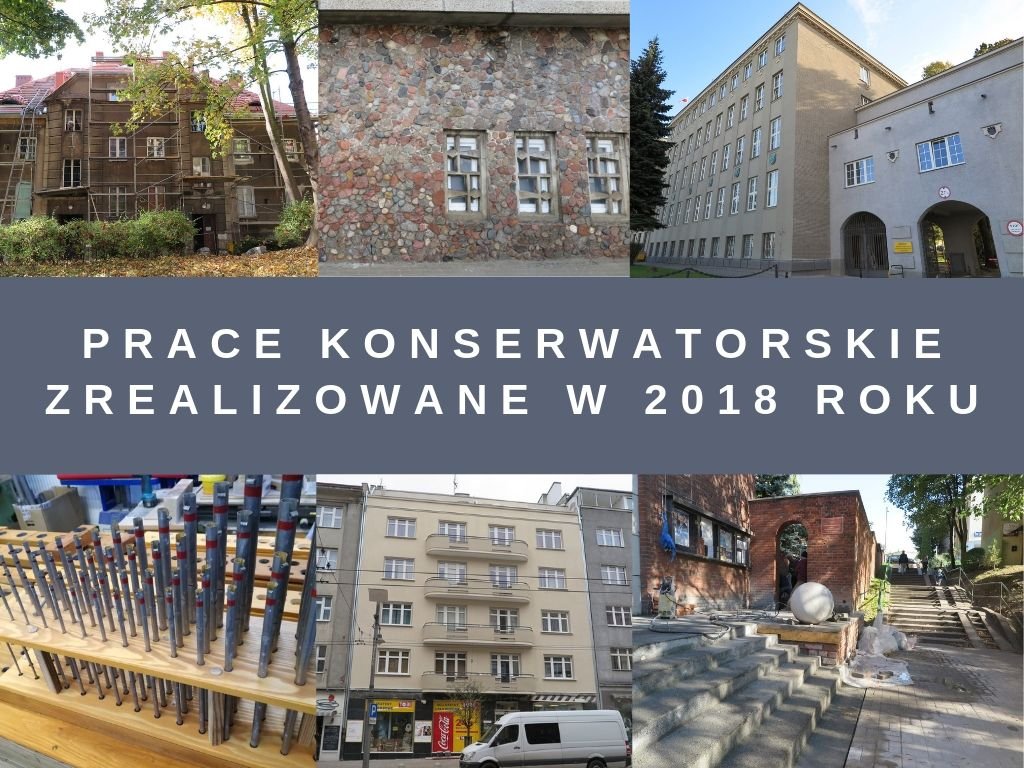 prace konserwatorskie zrealizowane w 2018 roku