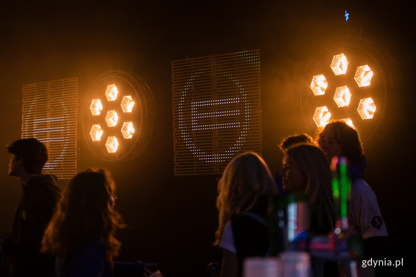 Lampy firmy Portman Lights na tegorocznym Open'erze / fot. Karol Stańczak