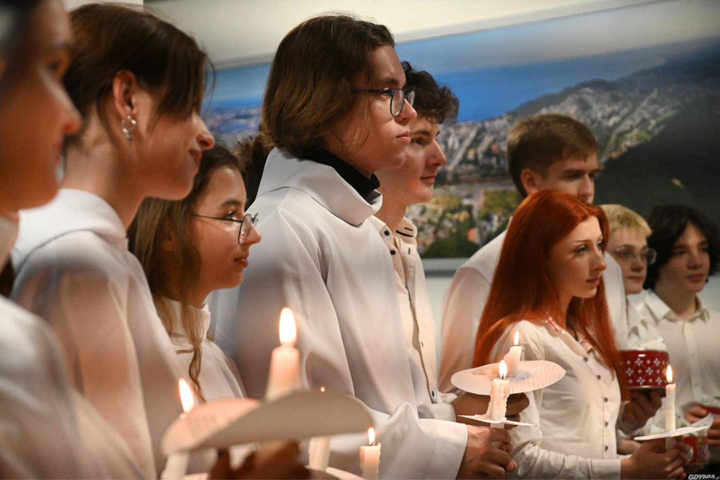 Orszak św. Łucji w gdyńskim magistracie // fot. Dominika Sobiech