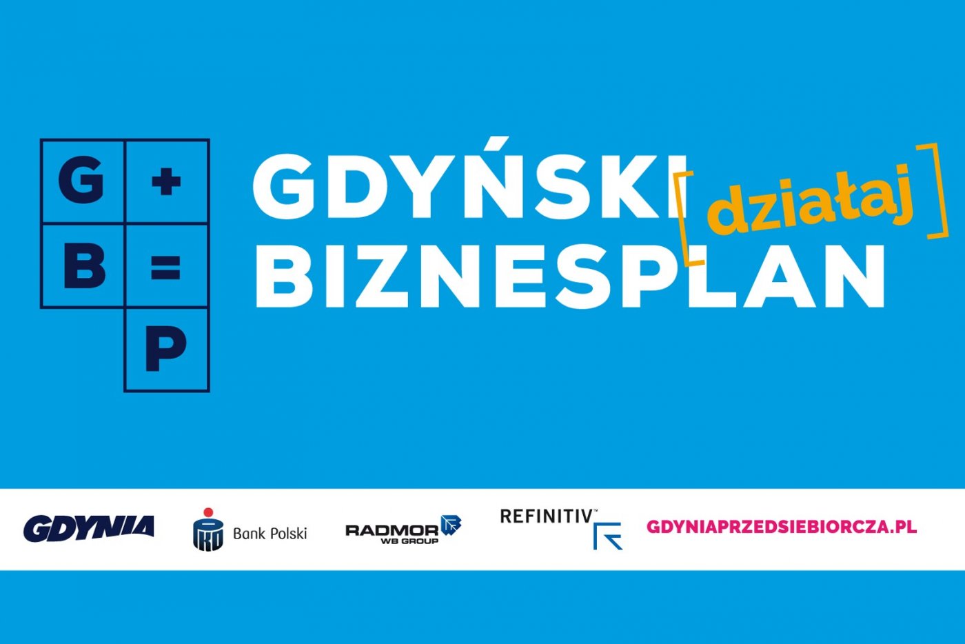 Grafika promująca konkurs Gdyński Biznesplan 2020 // materiały prasowe