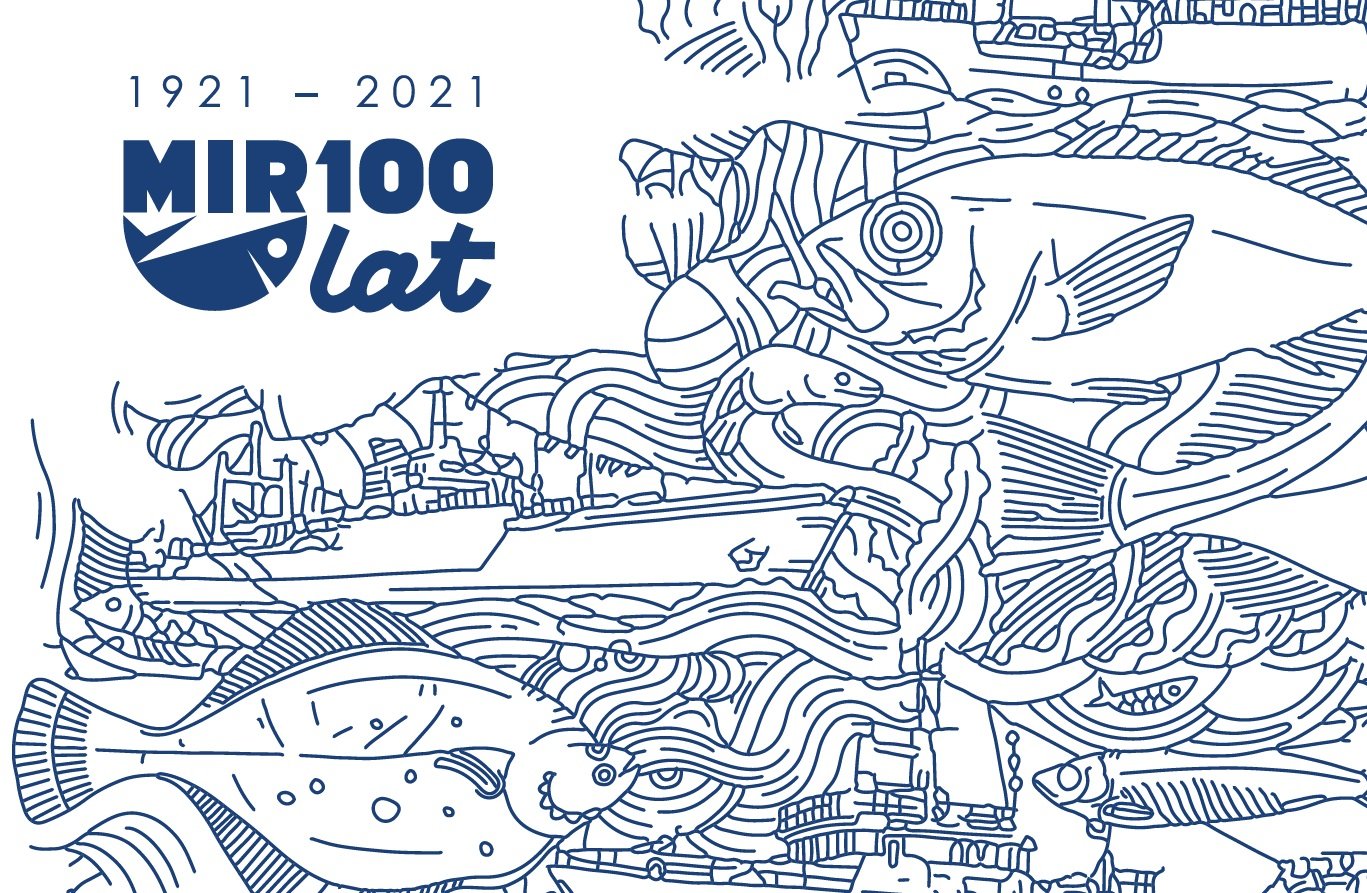 Grafika na 100-lecie MIR, źródło: Morski Instytut Rybacki