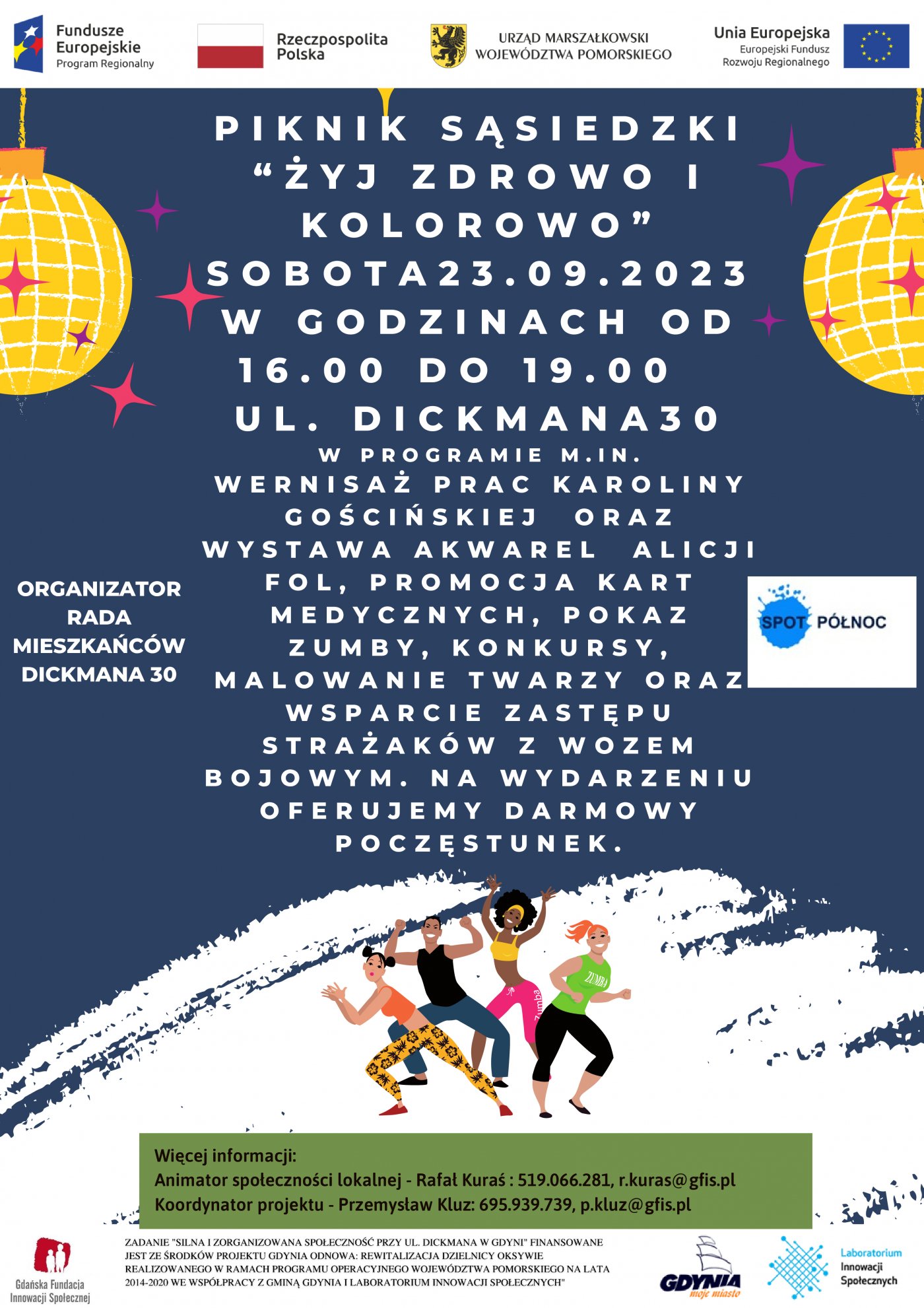 Plakat - zaproszenie na piknik 23.09 // mat. Laboratorium Innowacji Społecznych