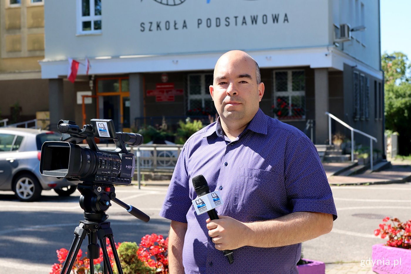 Mariusz Kowalczyk, nauczyciel informatyki i muzyki w ZSO nr 6 w Gdyni (fot. Katarzyna Balcerzak)