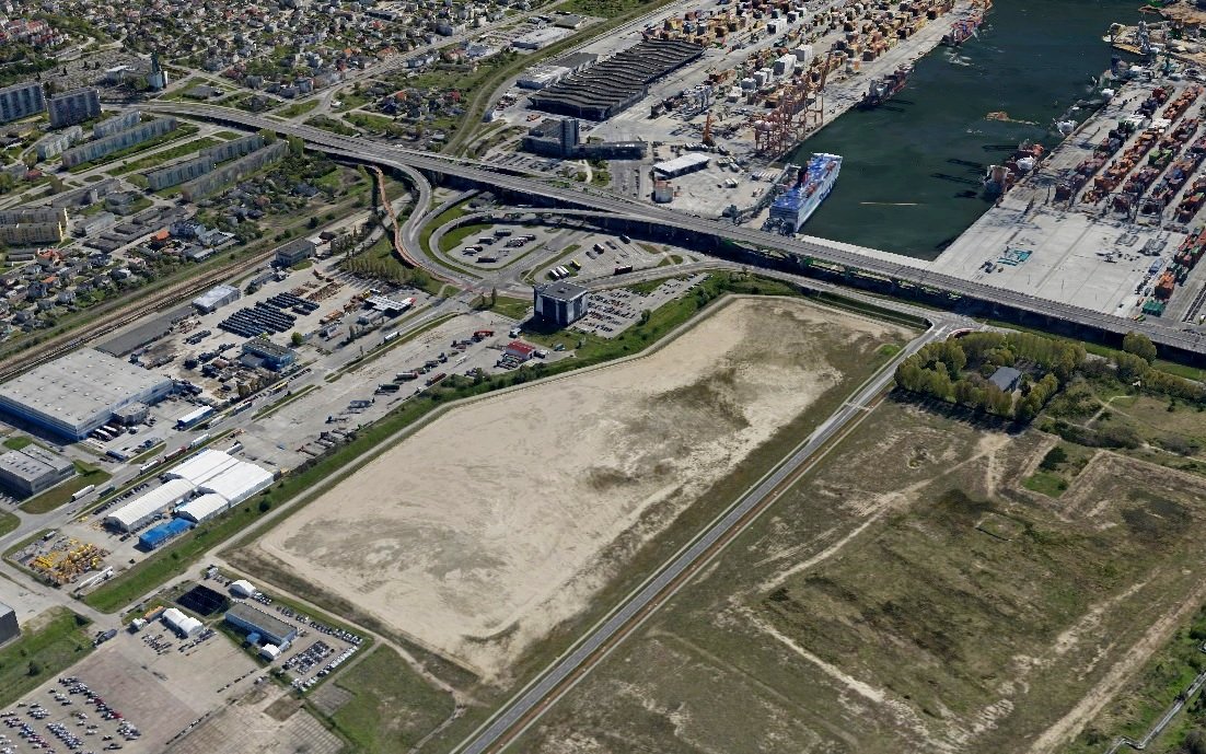 Tereny portowe, na których powstanie droga techniczna, fot. MGGP Aero / gdynia.polska3d.pl