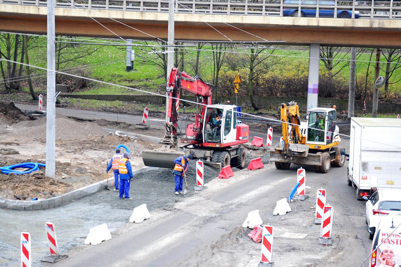 Przebudowa ul. 10 Lutego, ul. Podjazd, ul. Dworcowa, fot. Michał Kowalski 