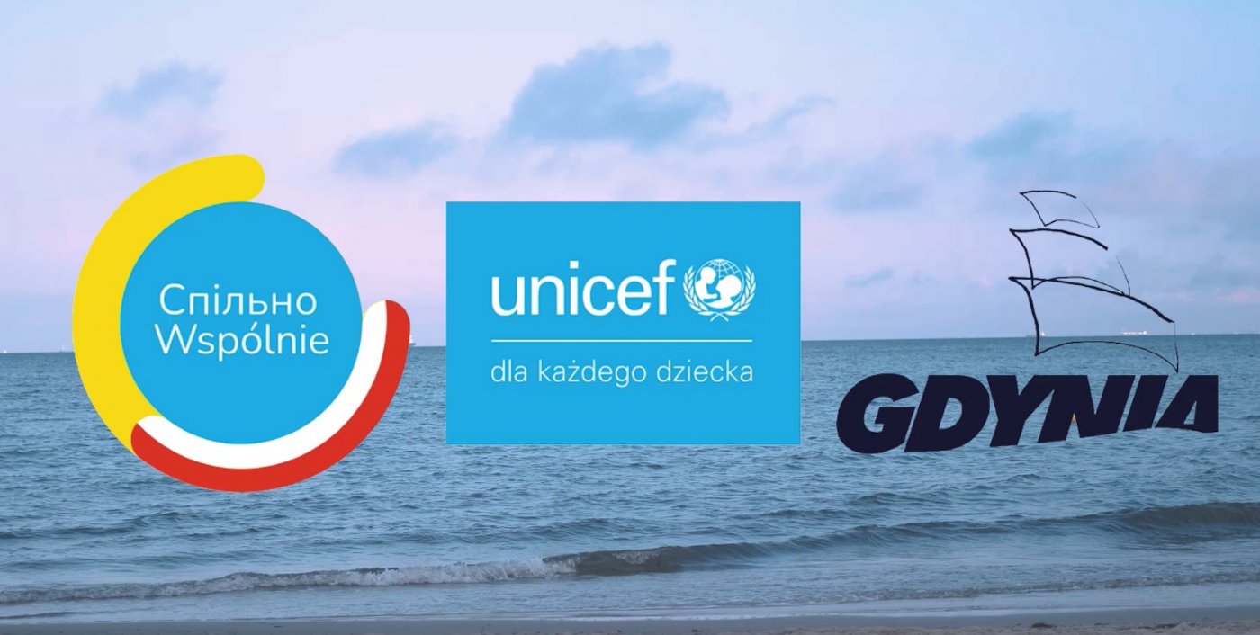 Dzięki wsparciu UNICEF czyli Funduszowi Narodów Zjednoczonych na Rzecz Dzieci Gdynia ma szansę realizować, jak do tej pory, największy program pomocy warty ok. 32 mln złotych // kadr z filmu promującego gdyńskie działania we współpracy z UNICEF