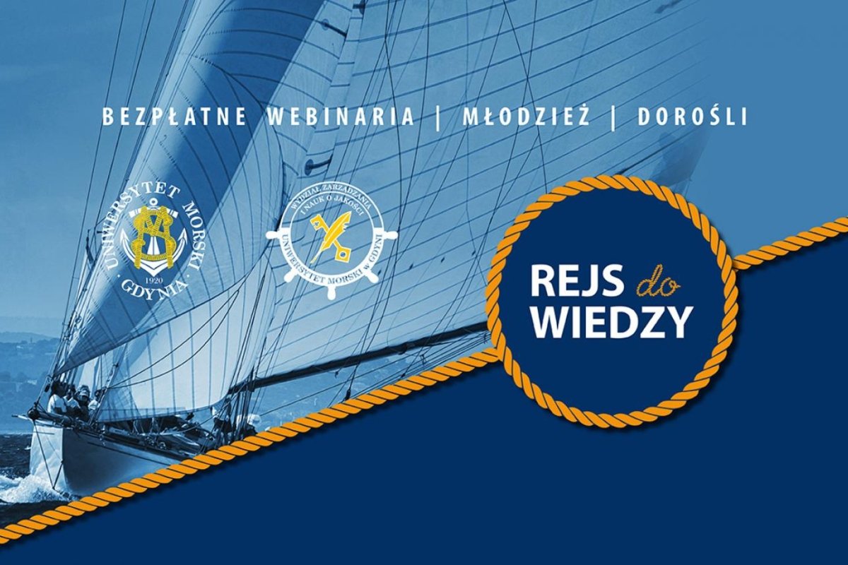 Grafika promująca projekt „Rejs do wiedzy” // materiały prasowe Uniwersytetu Morskiego