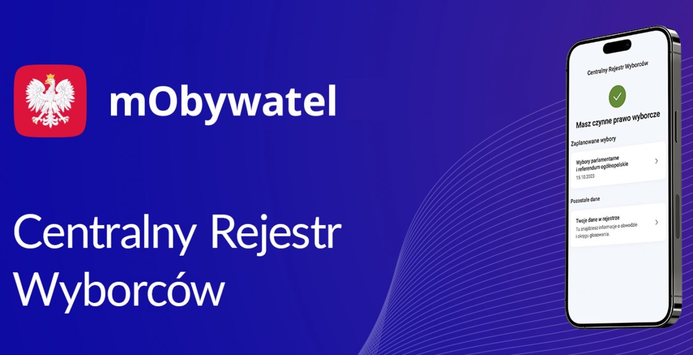 Aplikacja mObywatel ma nowe funkcję. Sprawdzisz w niej swoje miejsce głosowania w wyborach // fot. materiały promocyjne gov.pl