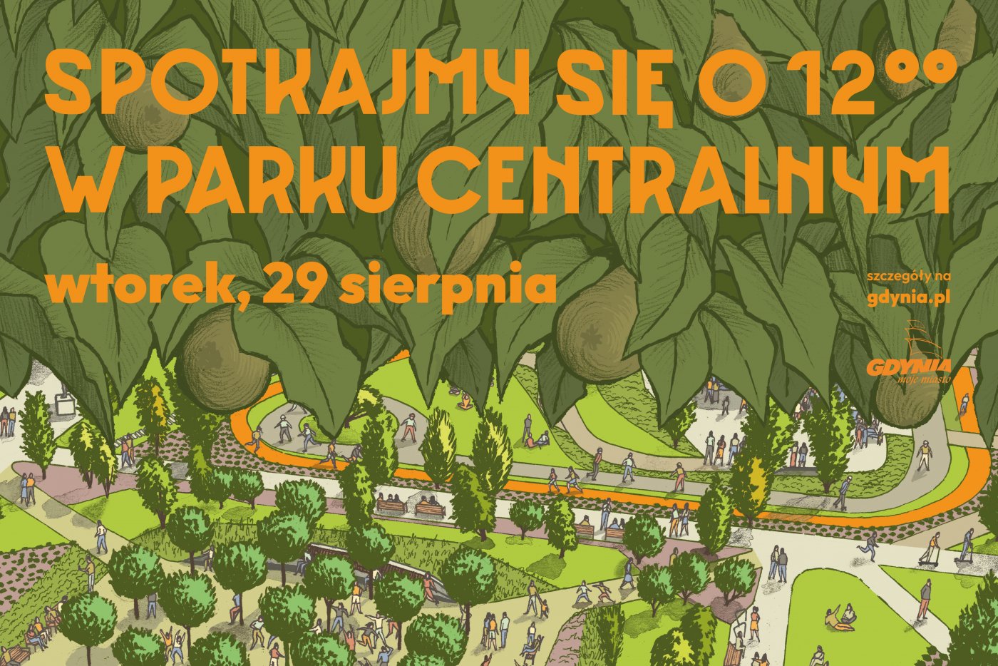 Park Centralny czeka na gdynian! We wtorek, 29 sierpnia o 12:00 otwieramy trzeci etap inwestycji. Autorem ilustracji jest Jan Rutka