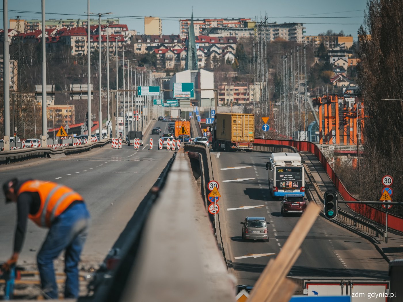 Estakada Kwiatkowskiego (fot. Marcin Mielewski, Zarząd Dróg Miejskich)