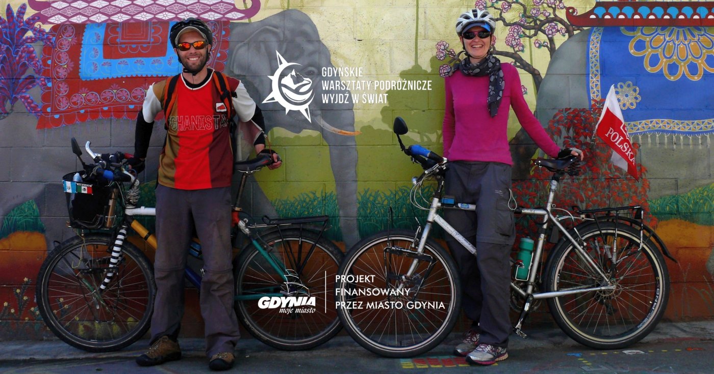 Bike the World czyli Adela Tarkowska i Krzysztof Józefowski w rowerowej podróży dookoła świata. Źródło: Gdyńskie Warsztaty Podróżnicze 