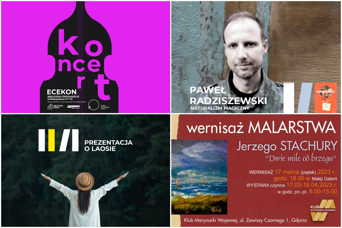Wybrane wydarzenia kulturalne, źródło: materiały organizatorów