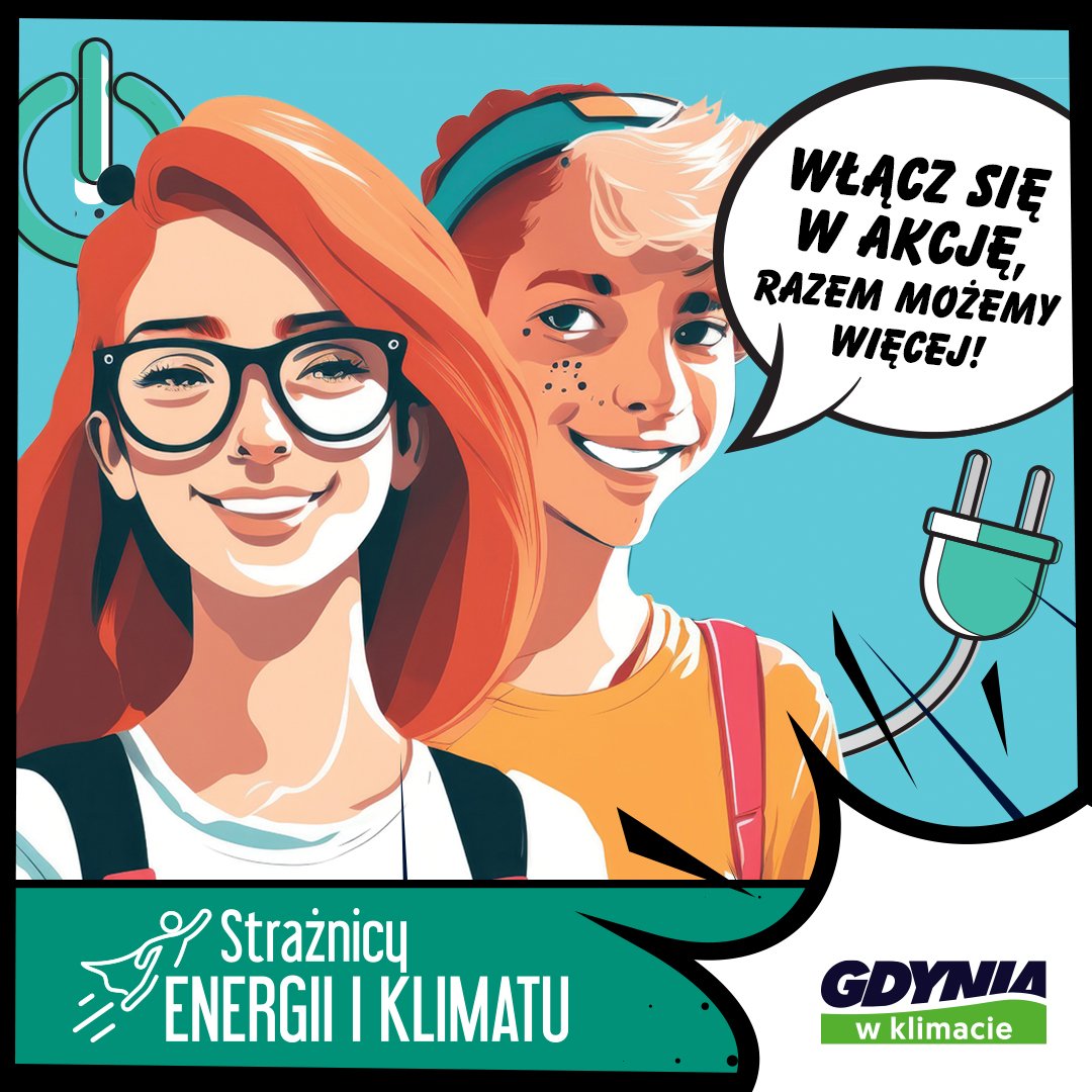 Plakat promujący Strażników Energii i Klimatu