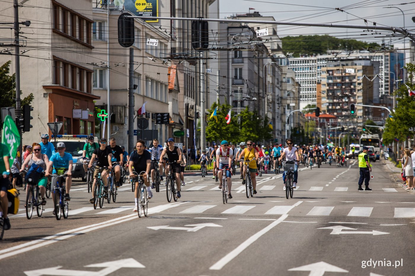 Peleton Północny na ul. 10 Lutego//fot. Karol Stańczak