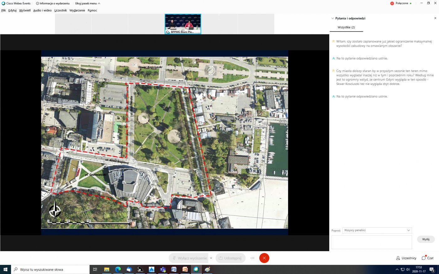 zrzut ekranu z dyskusji na platformie webex.com//mat. pras. BPPMG