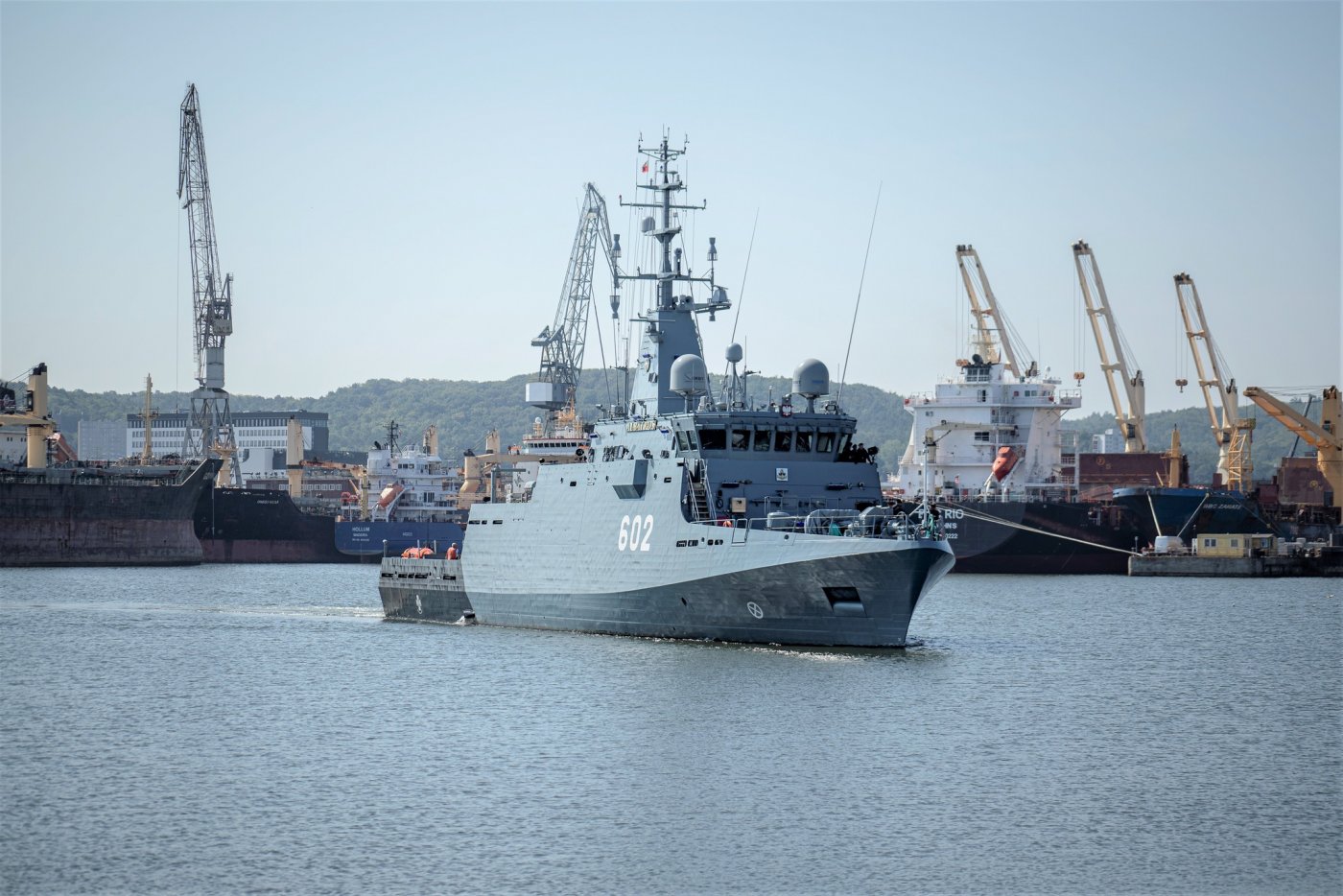 ORP Albatros cumuje w Porcie Wojennym Gdynia, zdjęcie z sierpnia 2022 r. // fot. st. mat Ariel Szczepański 