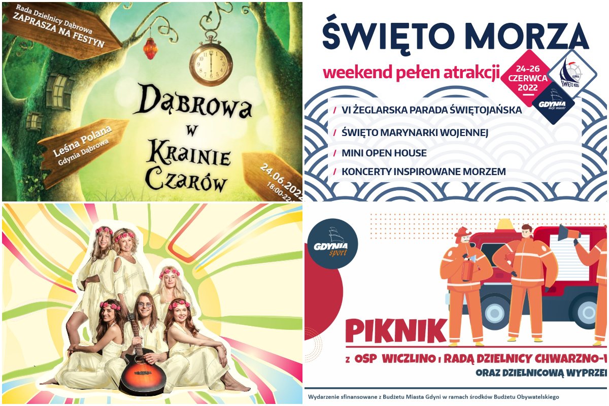 Ten weekend będzie wyjątkowy//collage z materiałów prasowych