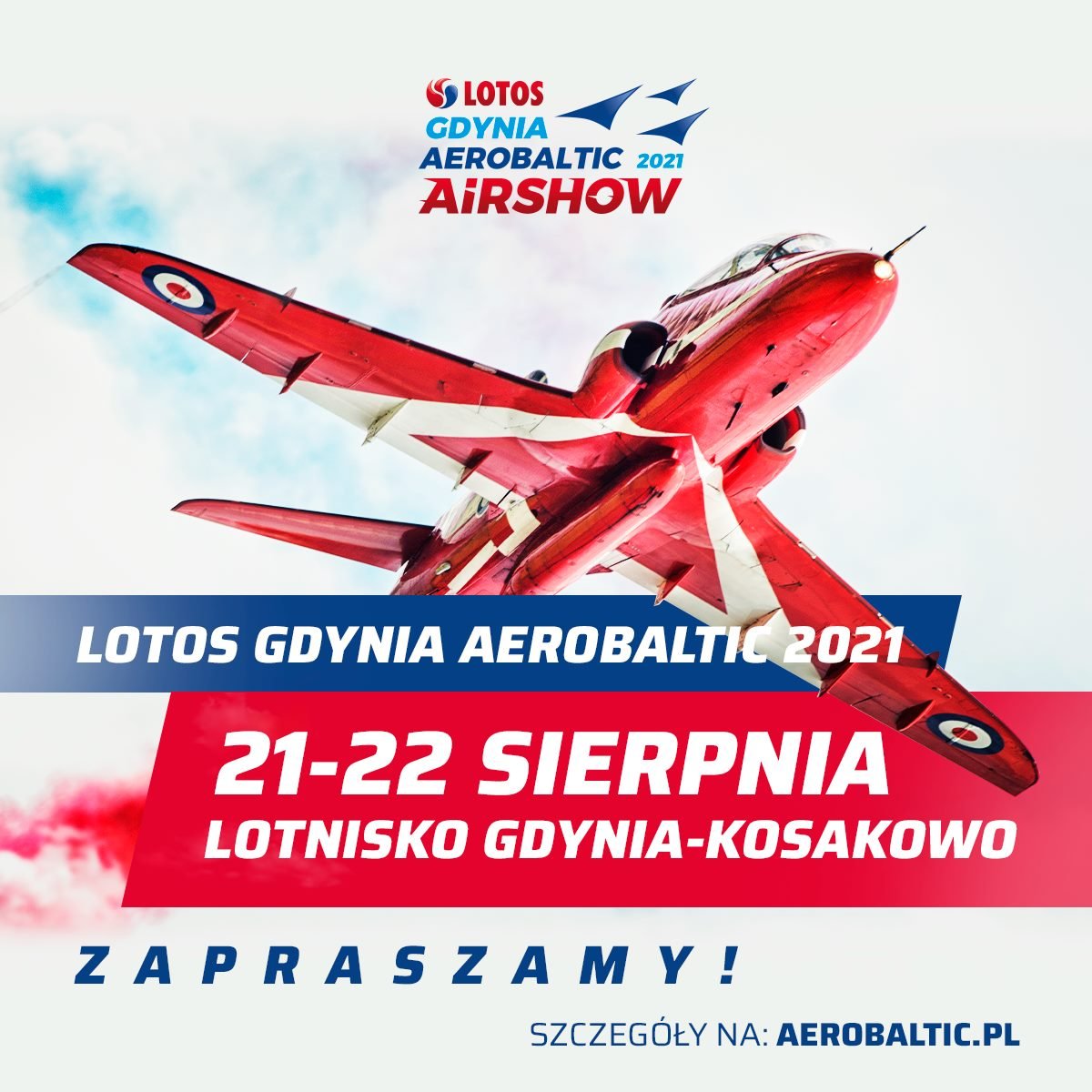 LOTOS Gdynia Aerobaltic odbędzie się w dniach 21-22 sierpnia 2021 r.