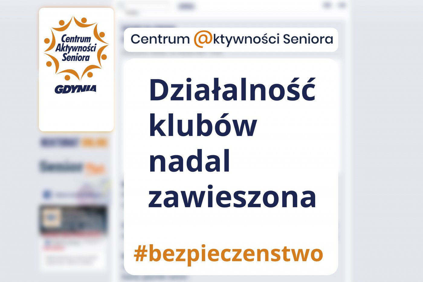 Zajęcia w gdyńskich klubach seniora zawieszone są w trosce o bezpieczeństwo uczestników // ilustr. Laboratorium Innowacji Społecznych