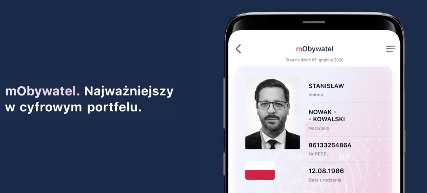 Od 14 lipca aplikacja mObywatel 2.0. będzie trzecim obok dowodu i paszportu - dokumentem tożsamości. Fot. mat. prasowe