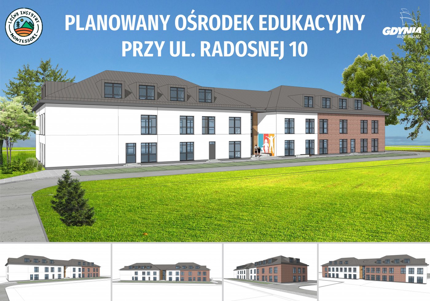 Niezwykły obiekt edukacyjny powstaje w samym sercu Wielkiego Kacka, przy ulicy Radosnej // mat. Fundacji Leśny Instytut Montessorii