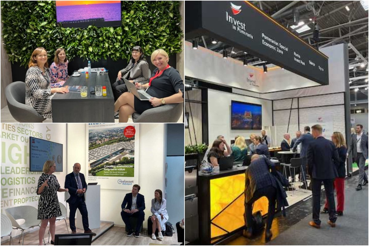 Gdynia na Expo Real 2023 w Monachium - przedstawiciele miasta są obecni na stoisku pod wspólnym szyldem Invest in Pomerania