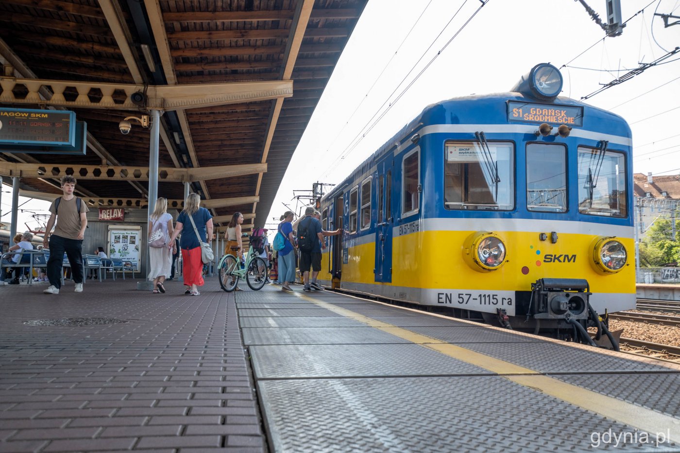 Pociąg SKM na stacji Gdynia Główna / fot. Paweł Kukla