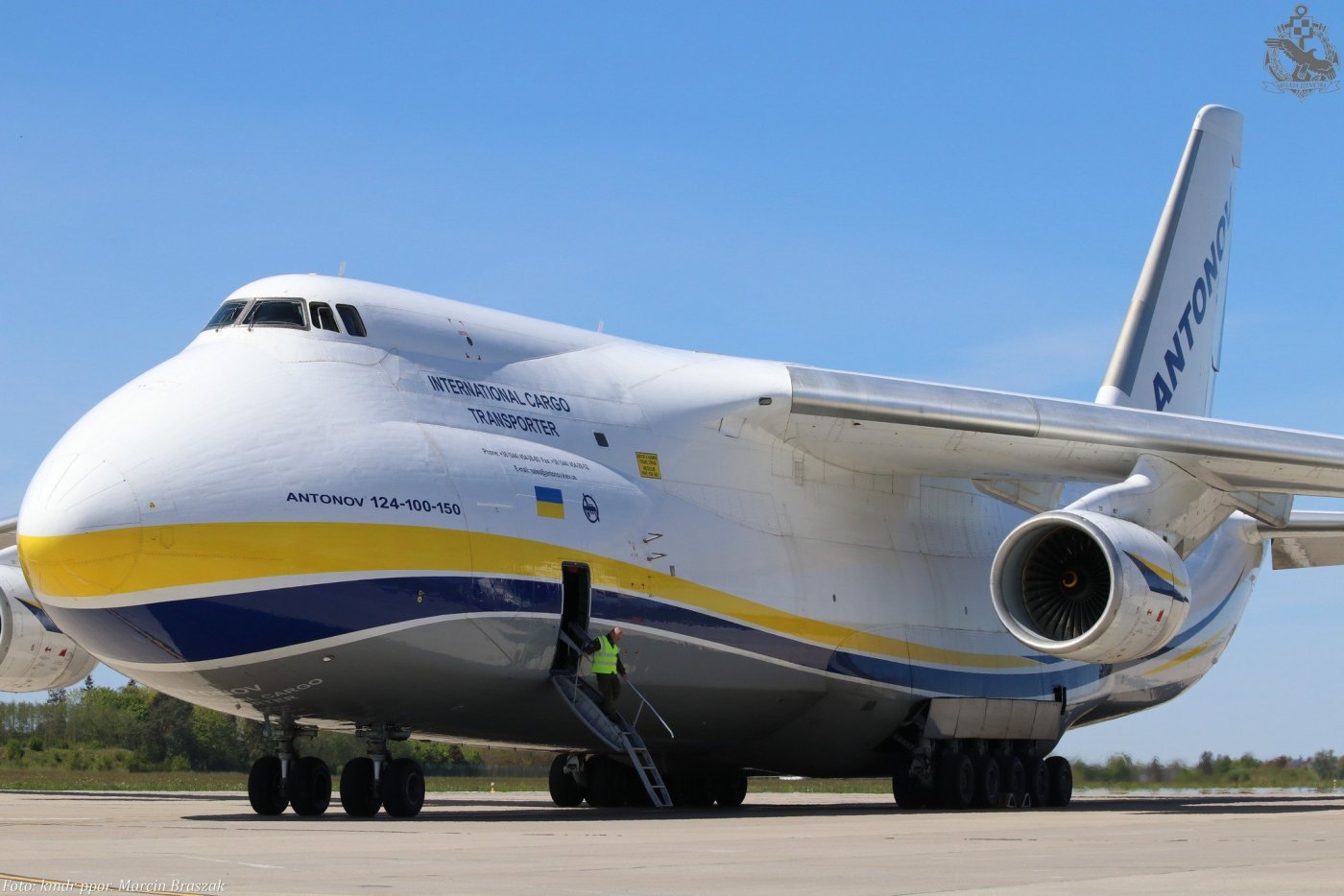 „Rusłan”, czyli An-124 we wtorek wylądował na lotnisku w gdyńskich Babich Dołach, fot. kmdr ppor. Marcin Braszak