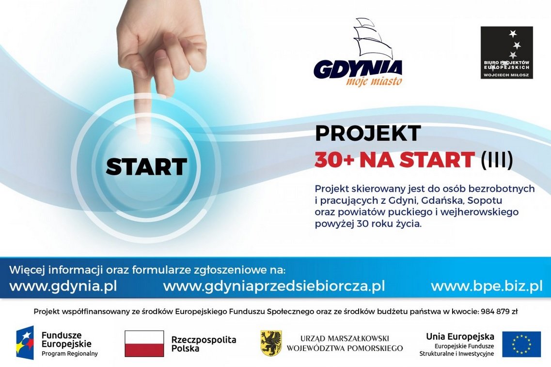 Grafika promująca projekt „30+ na start” // materiały prasowe GCWP