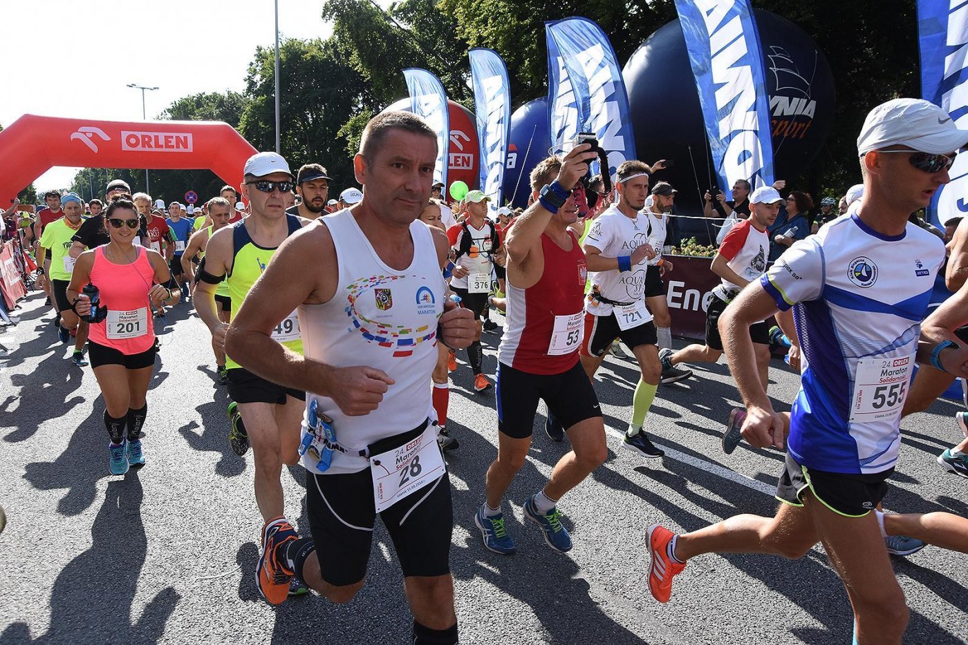 Start Maratonu „Solidarności” 15 sierpnia 2018 r./fot. Michał Puszczewicz