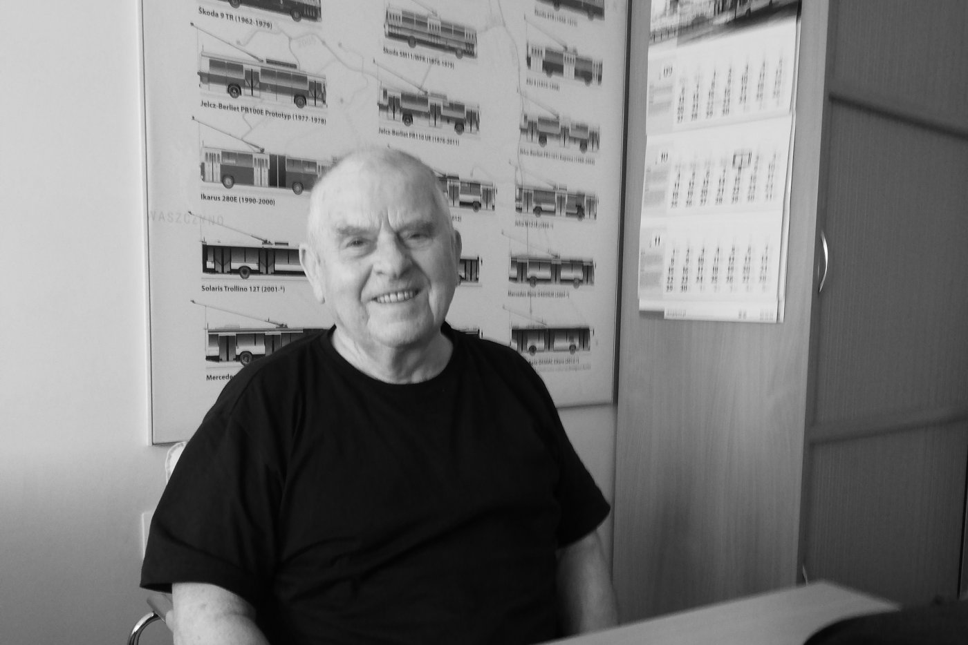 Jan Kaszuba - zasłużony pracownik gdyńskiej komunikacji miejskiej // fot. mat. pras. ZKM Gdynia 