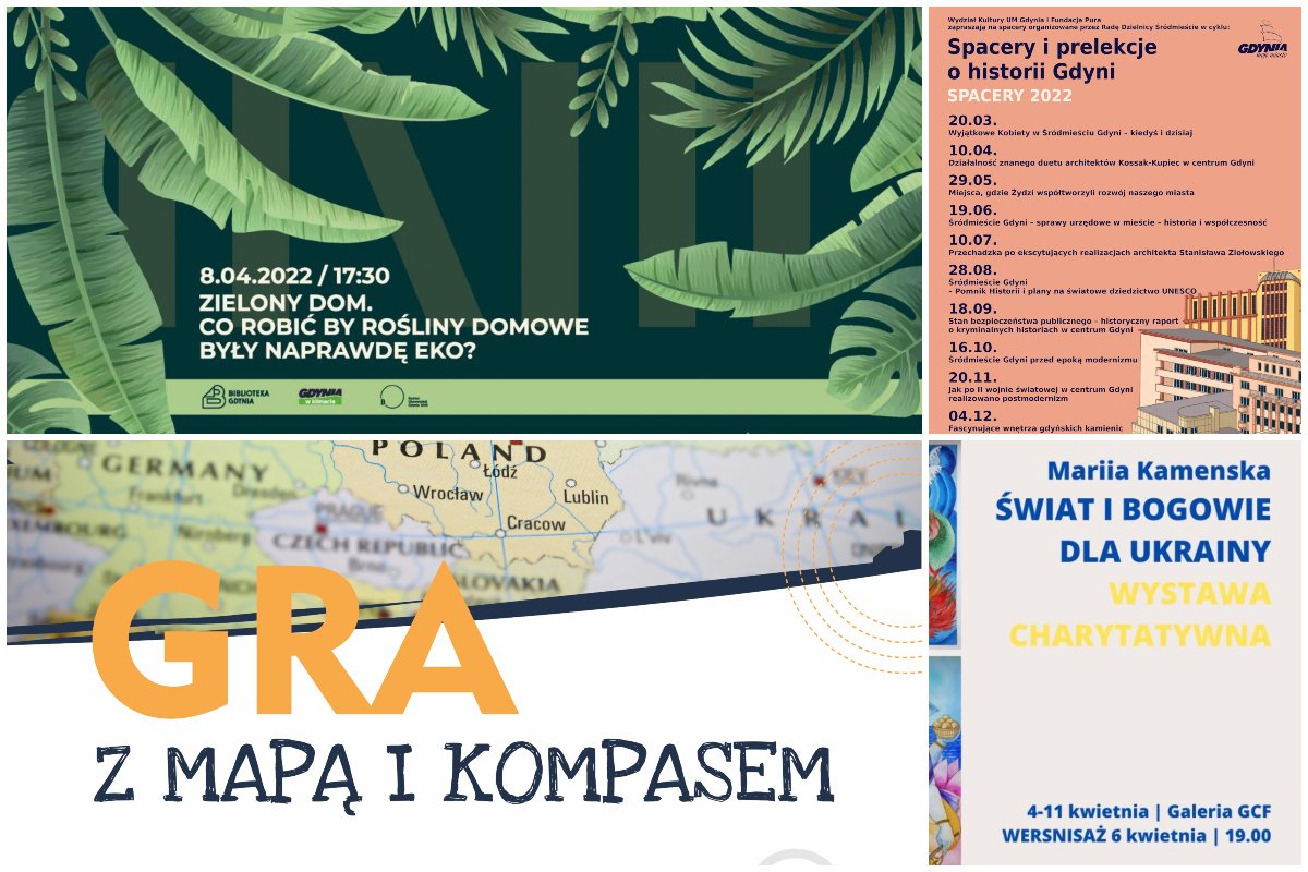 Weekend #wGdyni zapowiada się wiosennie i klimatycznie/collage z materiałów prasowych