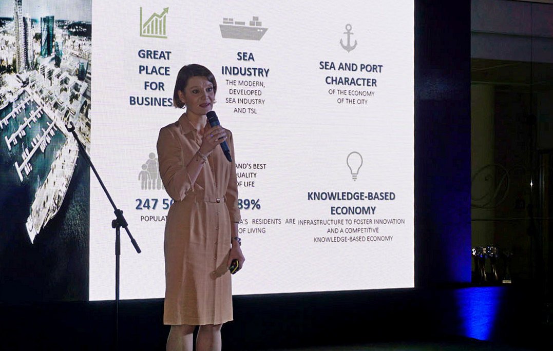 Podczas Dni Polsko-Emirackich Gdynię przedstawiła wiceprezydent miasta ds. gospodarki, Katarzyna Gruszecka-Spychała, fot. mat. prasowe / www.forum.eebd.eu