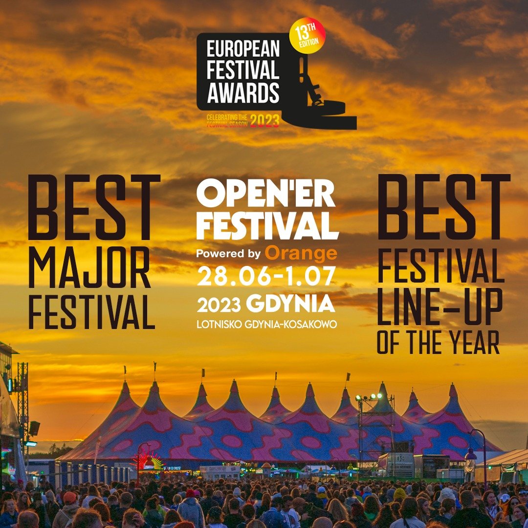 Open'er walczy o nagrody w dwóch kategoriach: Best Major Festival i Best Festival Line-Up of the Year. Mat. prasowe Alter Art