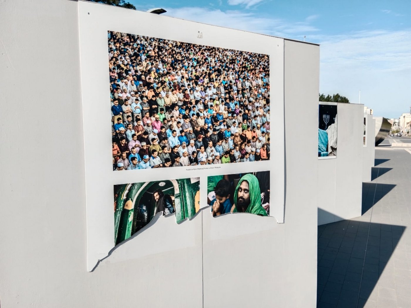 Zniszczone fotogramy z wystawy Andrzeja Ziółkowskiego 