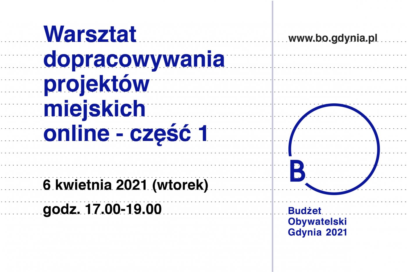 Zainteresowani mieszkańcy mogą zgłaszać chęć udziału za pośrednictwem e-mail, wystarczy napisać na adres bo@gdynia.pl do 6 kwietnia do godz. 12.00 // mat. Laboratorium Innowacji Społecznych