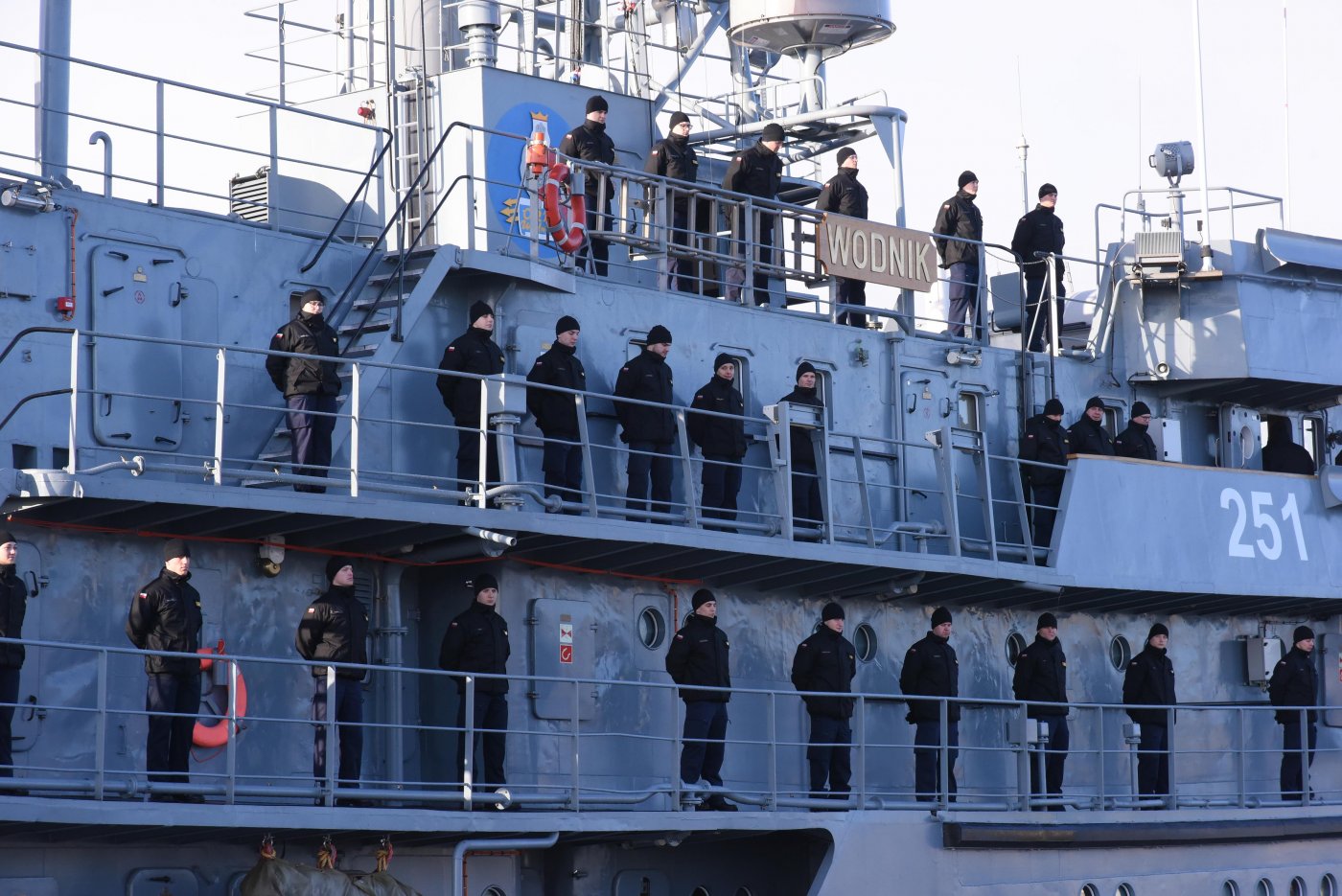 Podchorążowie z AMW na pokładzie okrętu ORP „Wodnik” // fot. Bartosz Rutkiewicz/ AMW