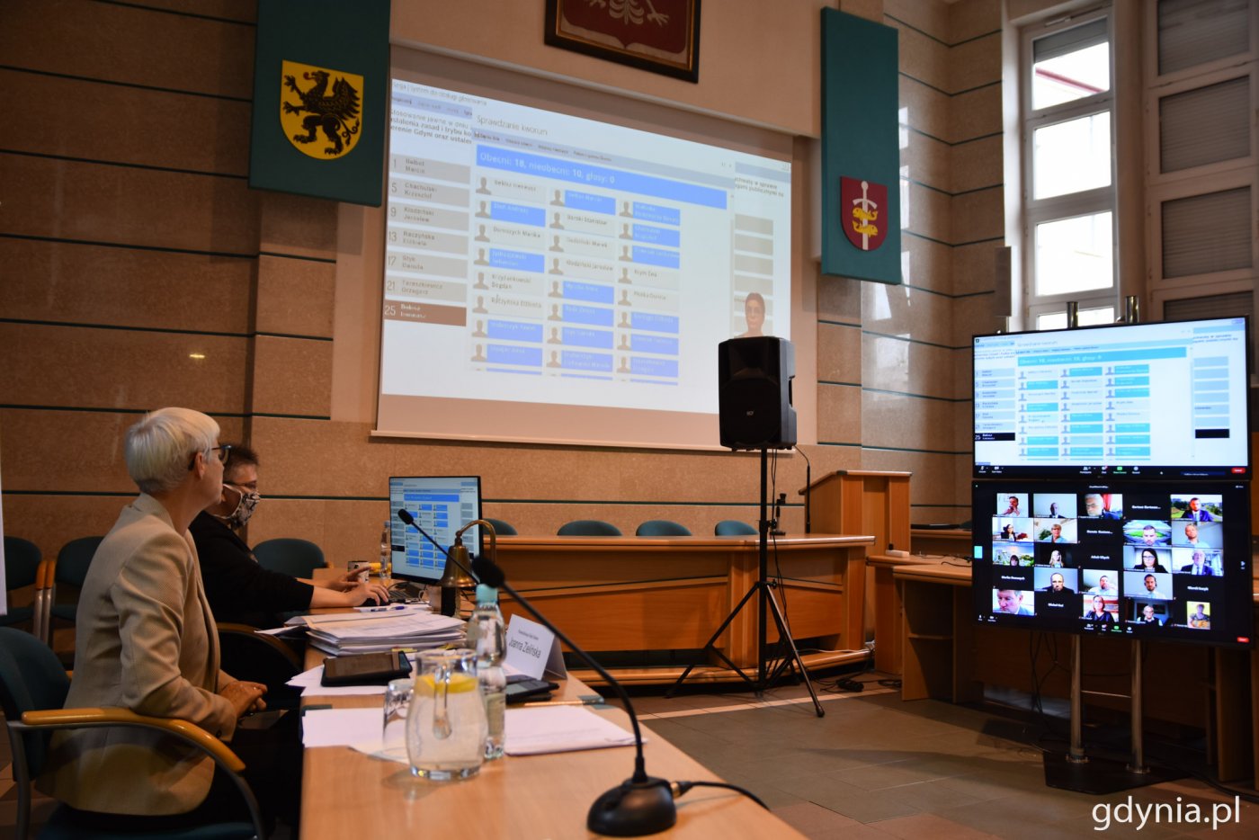Poprzednia, XXIII sesja Rady Miasta Gdyni również odbyła się on-line // fot. Marcin Mielewski