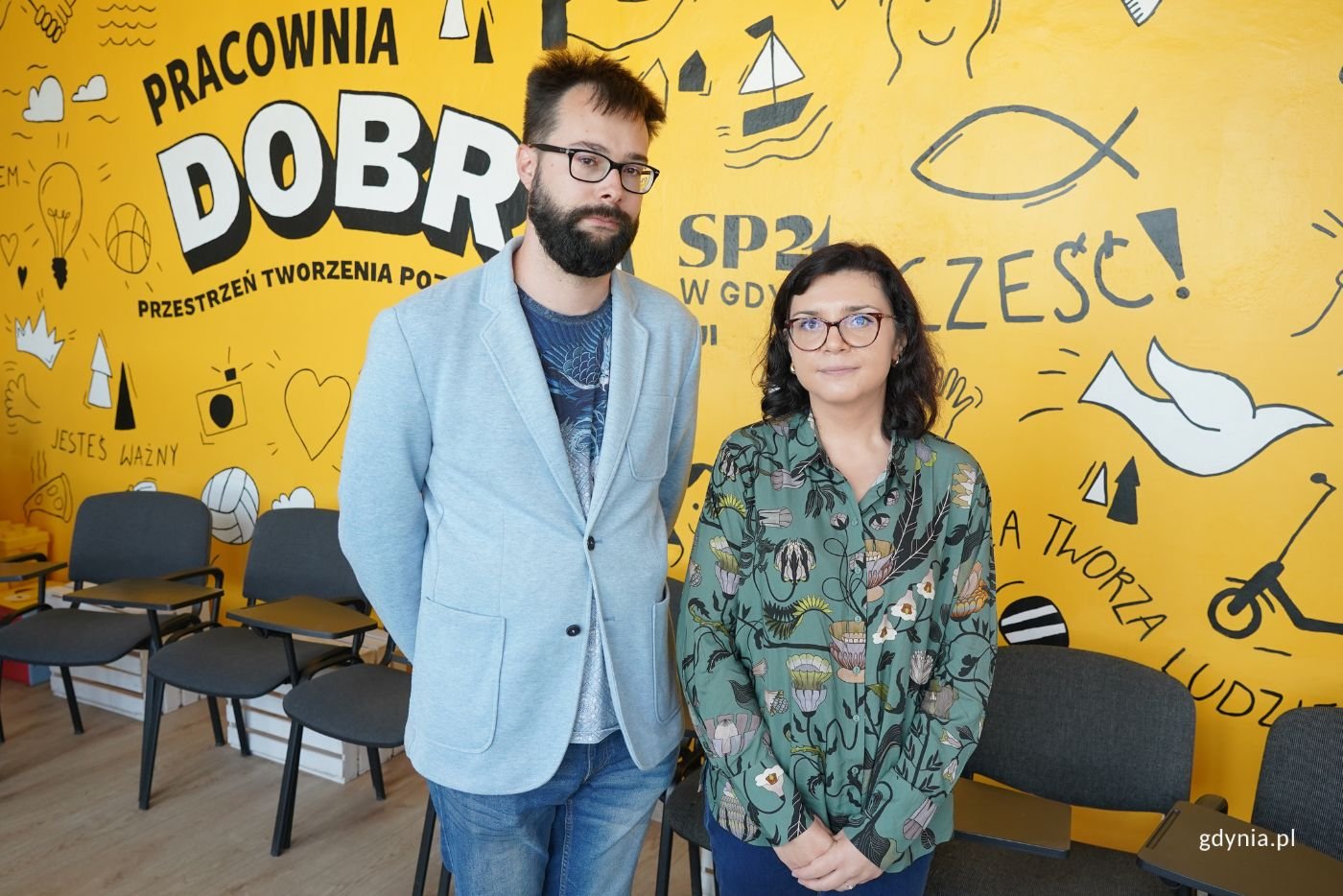 Na zdjęciu: Aleksandra Sienkiewicz-Syldatk wraz z Mateuszem Syldatkiem (fot. Magdalena Starnawska)