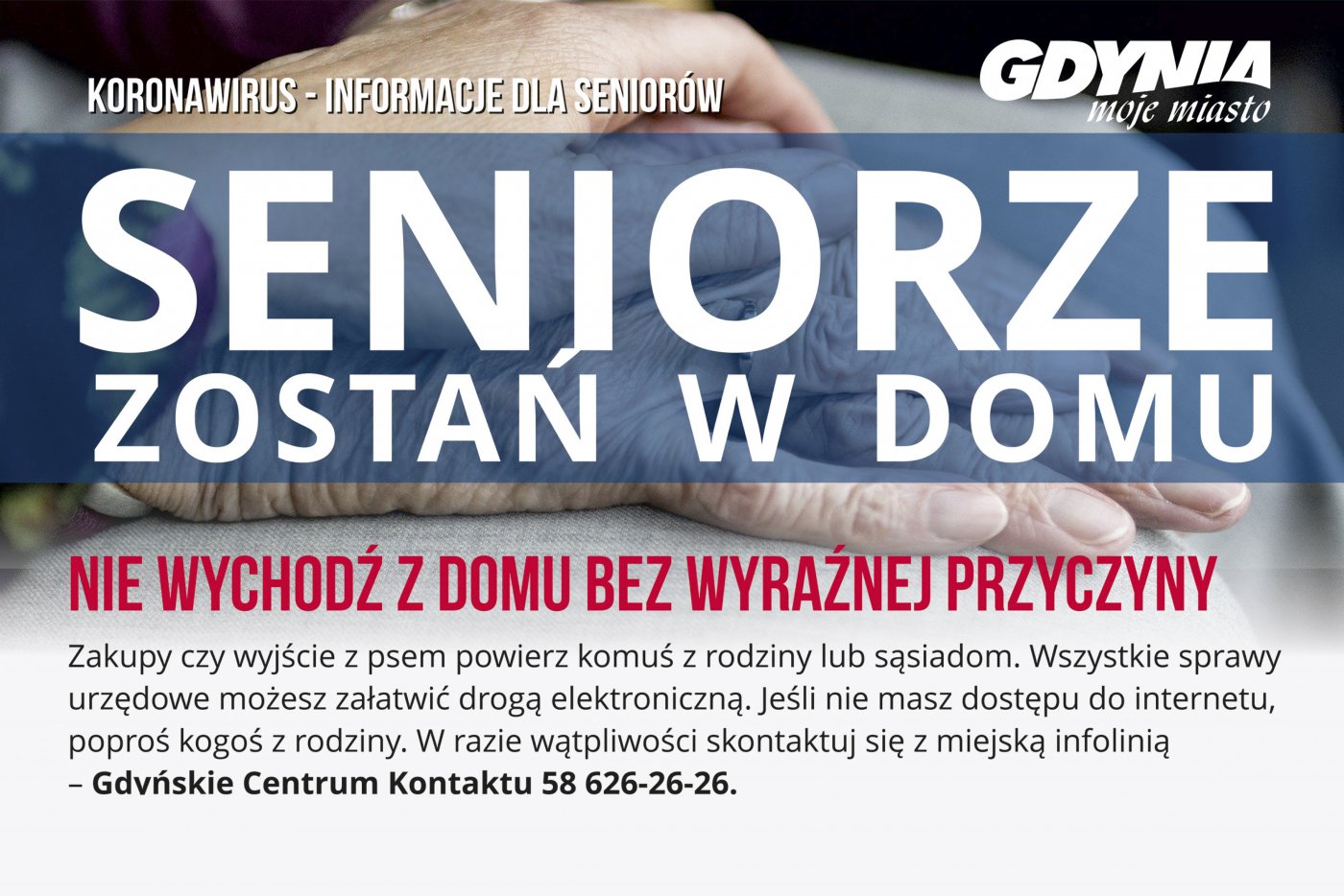 Seniorzy to osoby najbardziej narażone na zarażenie koronawirusem, a najlepszym sposobem na ograniczenie rozprzestrzeniania się go jest pozostanie w domach