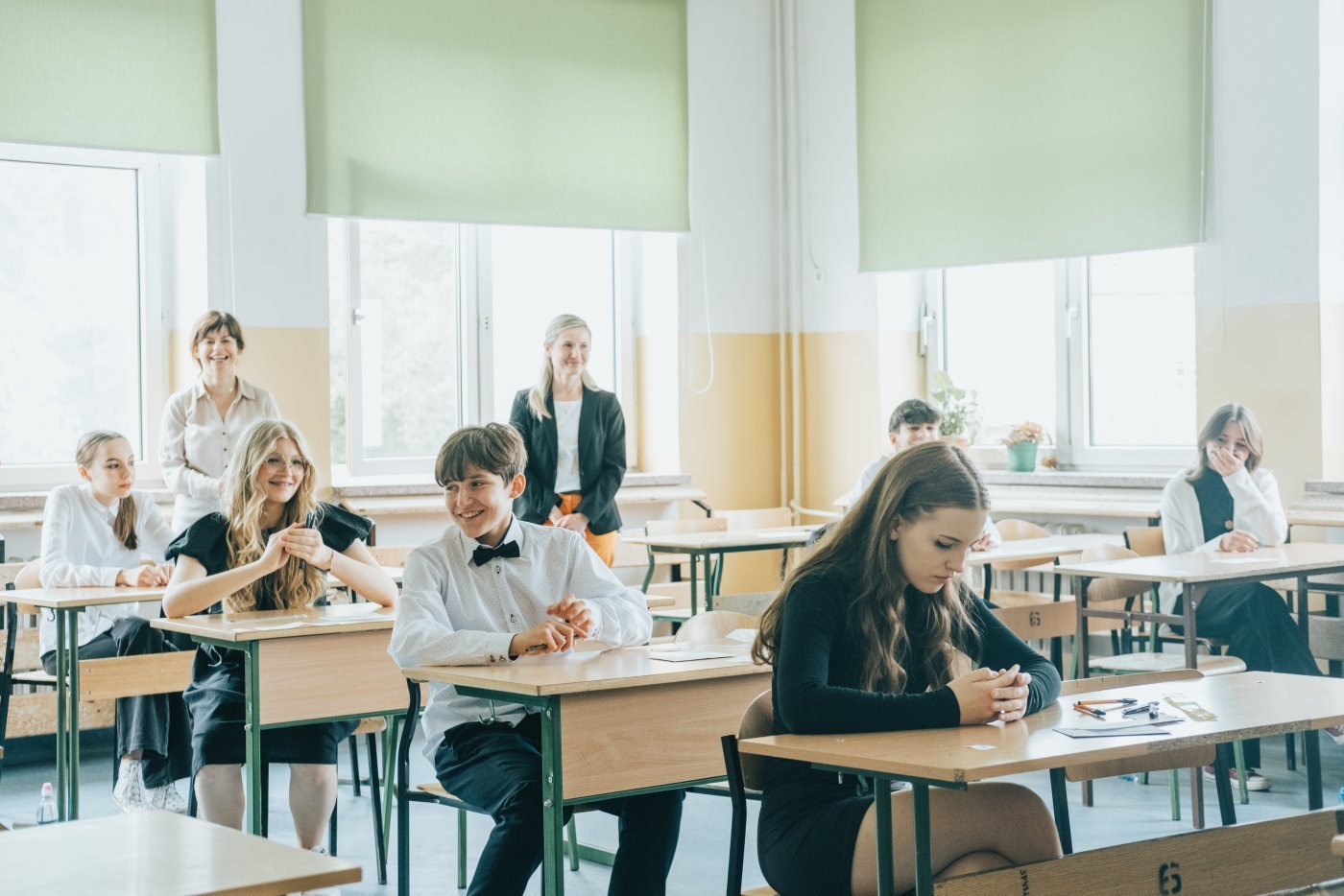 W połowie maja ośmioklasistki i ośmioklasiści po raz pierwszy w życiu przystąpią do ogólnopolskiego egzaminu sprawdzającego ich wiedzę (fot. Filip Śmigielski)