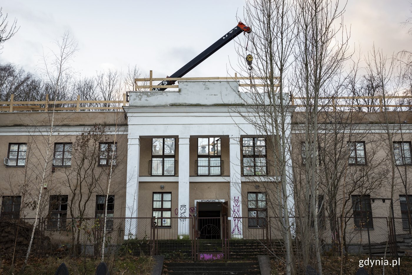 Remont Hotelu Kaszubskiego. Fot. Przemysław Kozłowski